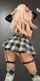 stocking pantyless pinkhair