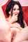 black hair metart model