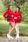 cheerleaders brunette outdoors