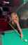 pool table amateur blonde