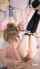 blonde threesom blowjob