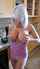 blonde kitchen covering tits