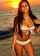 brunette beach bikini