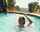 nude swimming pool dark hair