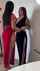 red dress lesbian latina