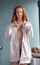 young girl unveil redhead