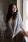 dark hair sweater no pants
