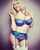 bimbo blonde lingerie