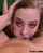 brunette eye roll blowjob