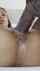 brunette held back legs moaning