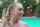 blonde smiling pool