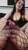 footjob fishnet brunette