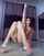 high heels pole dance green nails