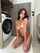 nude brunette kneeling