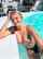 pool blonde topless