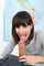 short hair blowjob brunette