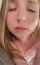 blonde closeup tease
