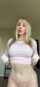 blonde bottomless tease