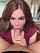blowjob swallow brunette