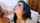 camgirl amateur blue hair