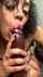 ebony dildo blowjob
