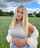 big tits blonde midrif