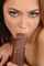 brunette blowjob pov