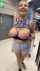 big tits blonde public