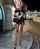 long legs classy brunette