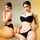 underwear beuty brunette