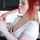 dyed hair red hair deepthroating