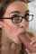 blowjob big cock glasses