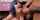blue hair boobs cumshot