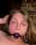 amateur blonde ball gag