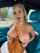tan blonde busty