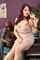 dyed hair red hair posing
