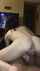 brunette riding reverse cowgirl