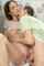 brunette pale tit grab