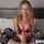 blonde handjob ass