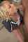 blonde blowjob on knees
