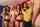 lined up brunettes blonde