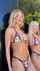 blonde brunette bikini