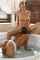 brown bathing lesbian