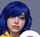 alt girl blue hair meme