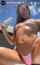 bikini wet brunette