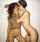 lesbians models kissing