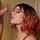 red hair blowjob glasses