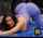 black hair yoga moan