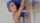 blue hair slut cute