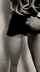 blonde girl awesome ass black dress